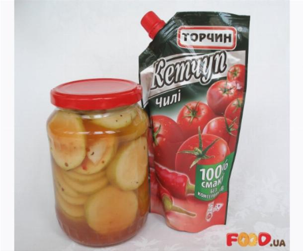 Огурцы с кетчупом чили на зиму рецепт